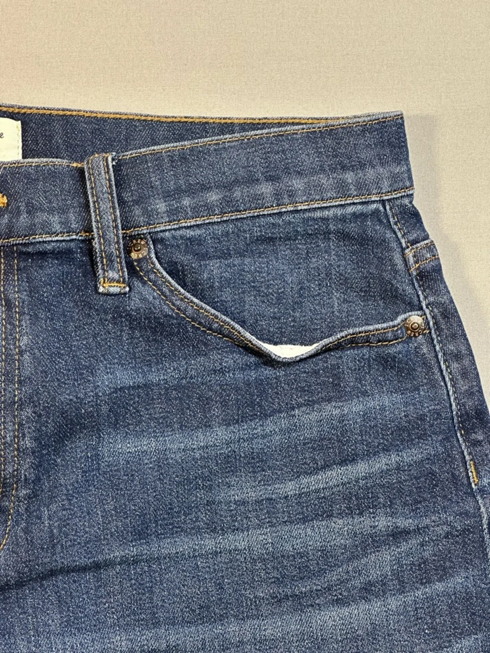 J. Crew Denim Skirt with Raw Hem, Mini Jean Skirt, Frayed Hem - Womens 29